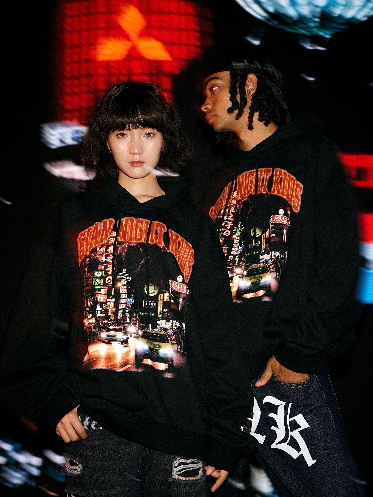 DONCARE(AFGK) "Night kids hoodie"