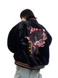 DONCARE(AFGK) "Velvet loong logo jacket"