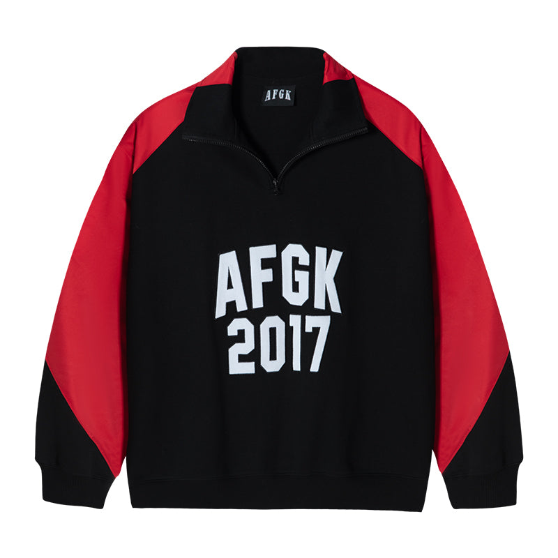 DONCARE(AFGK) "Zipped logo sweatshirt"