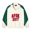 DONCARE(AFGK) "Zipped logo sweatshirt"
