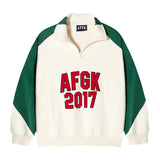 DONCARE(AFGK) "Zipped logo sweatshirt"