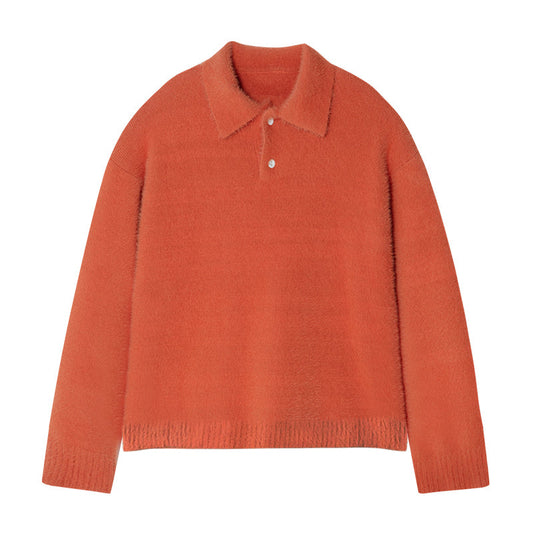 DONCARE(AFGK) "Faux fur long sleeve sweater"