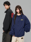 Nylon hign neck coach jacket