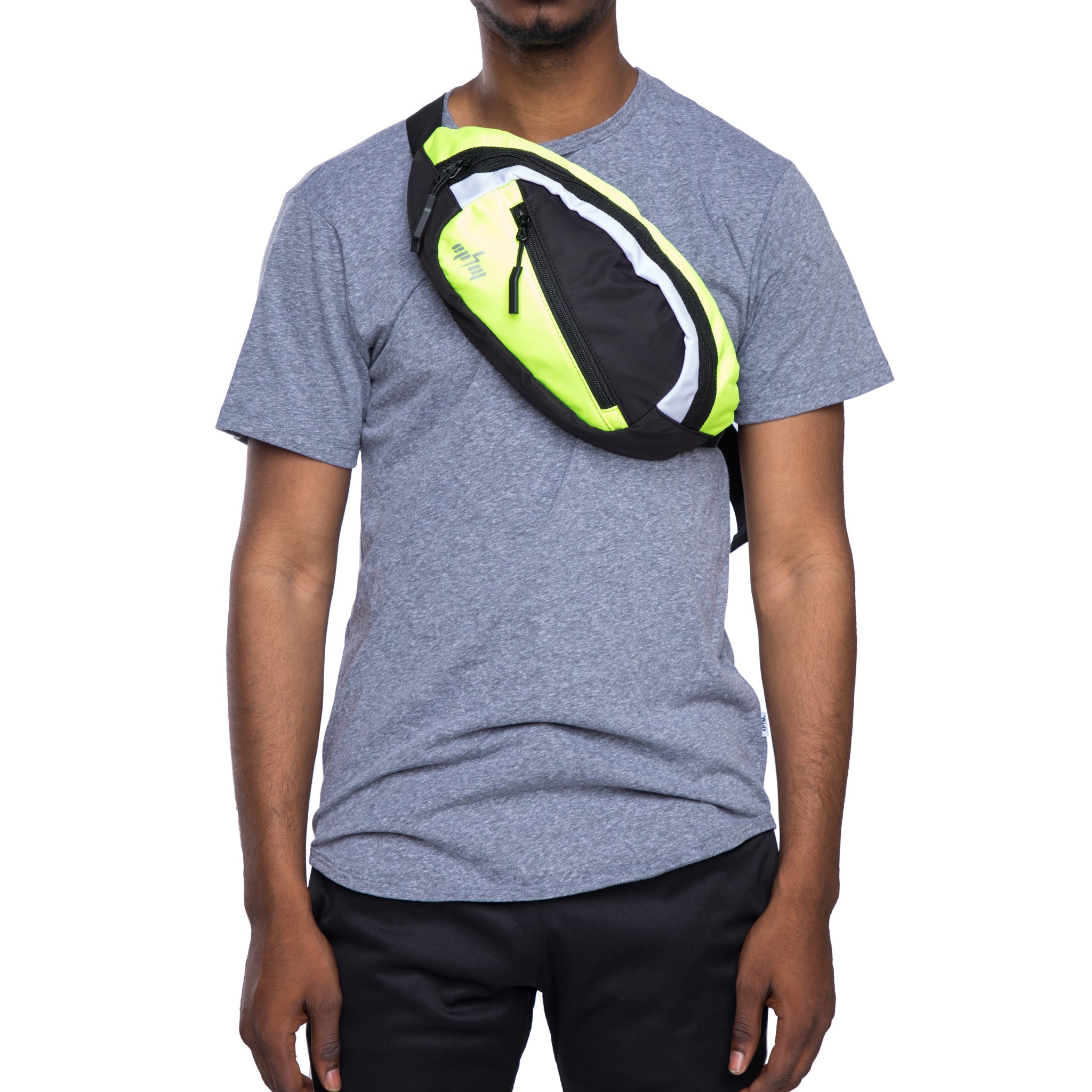 EPTM Color Block Cross Body Bag - Black