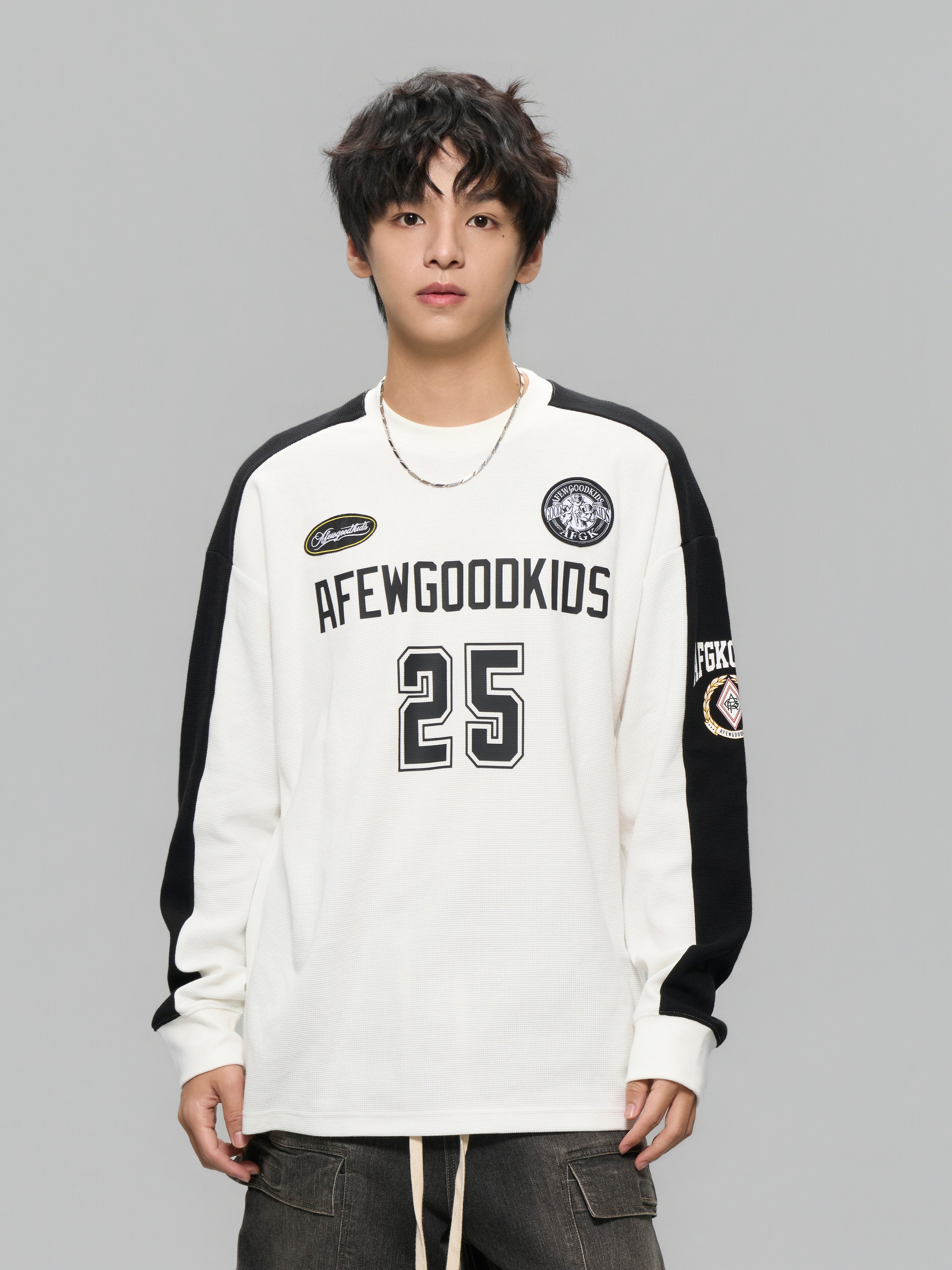 DONCARE(AFGK) "Waffle Panel Sweatshirt"