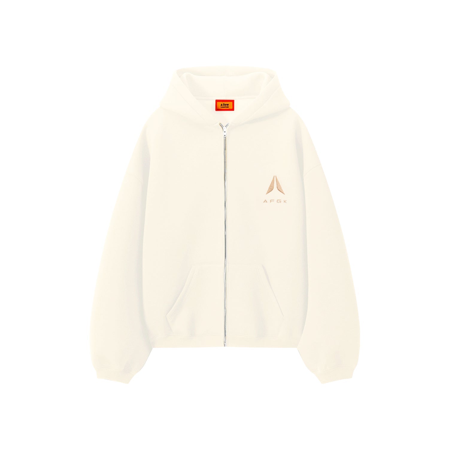 DONCARE(AFGK) "Logo scuba zip hoodie"