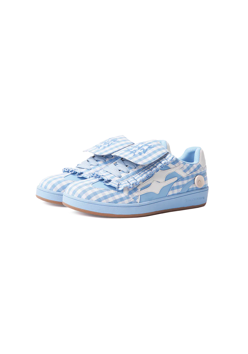 Retro Training Sneaker-Blue Grid