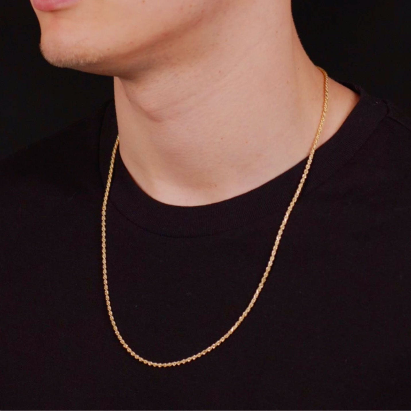 Italian Vermeil Rope Chain