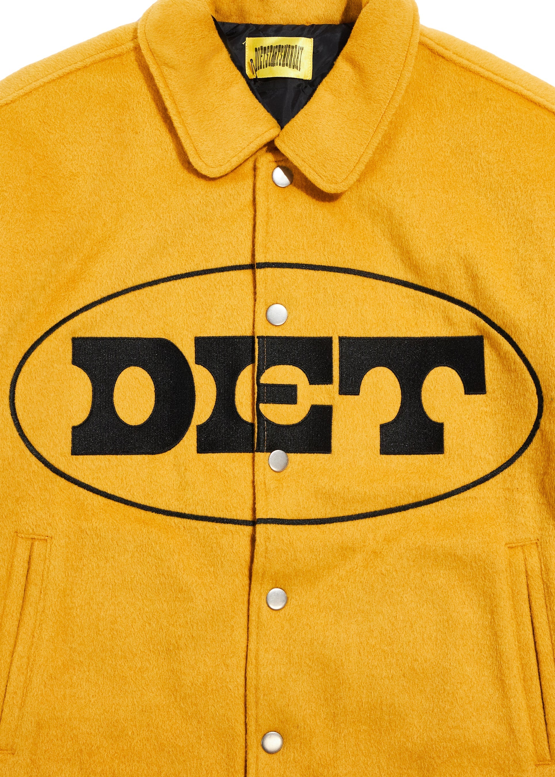 Wool Varsity Jacket - Yellow