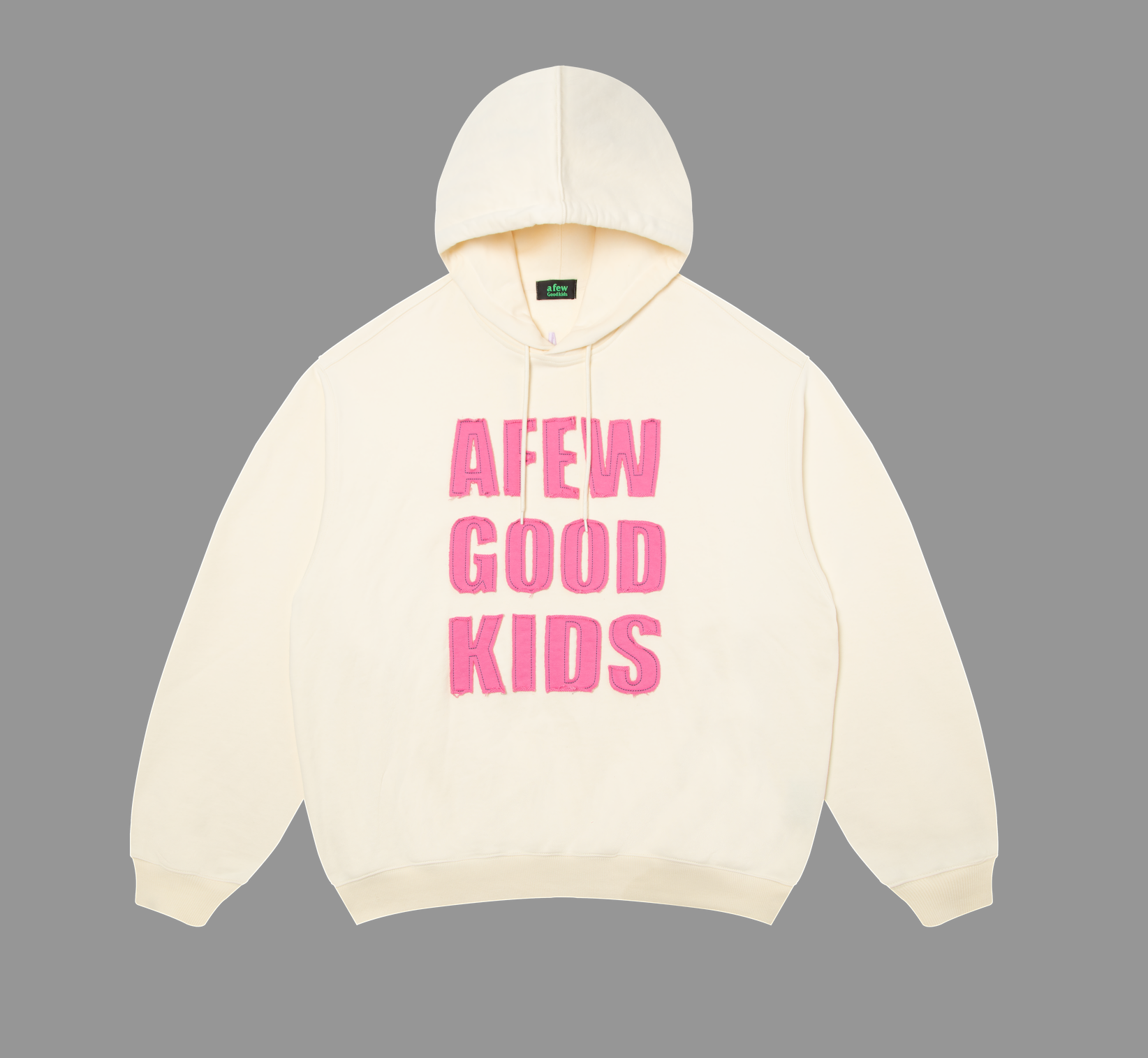 DONCARE(AFGK) "Patchwork logo hoodie"