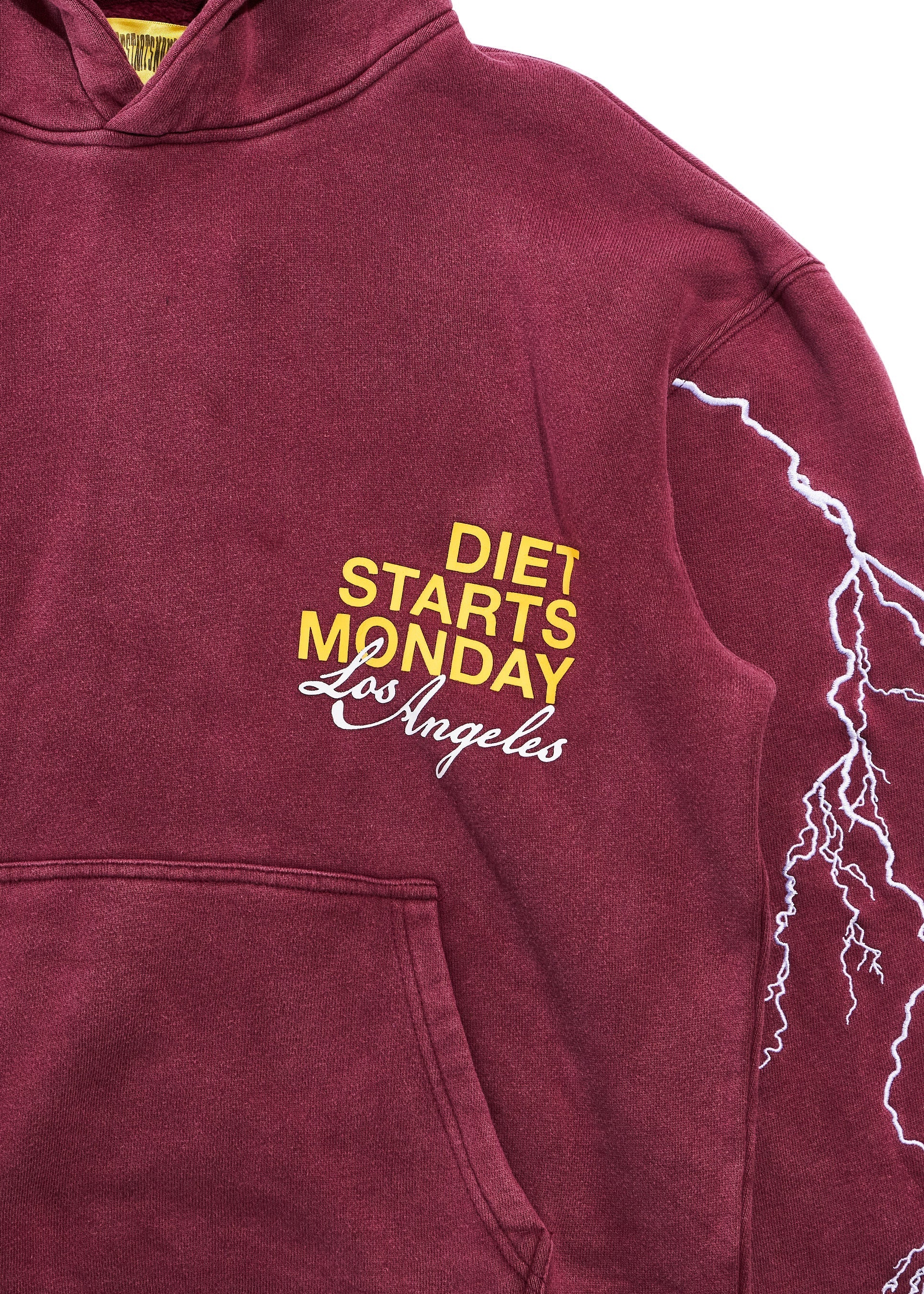 Lightning Hoodie - Maroon