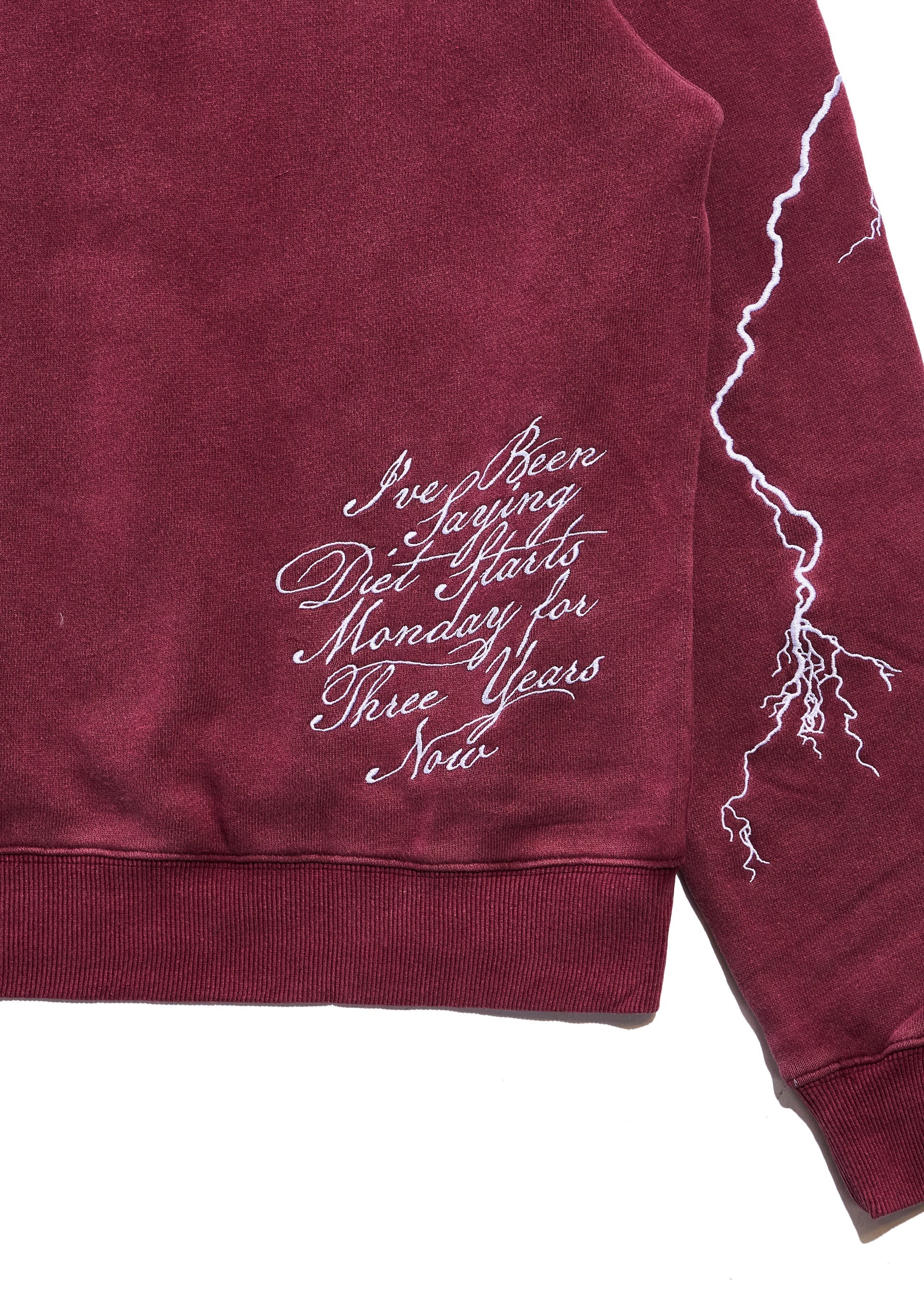 Lightning Hoodie - Maroon