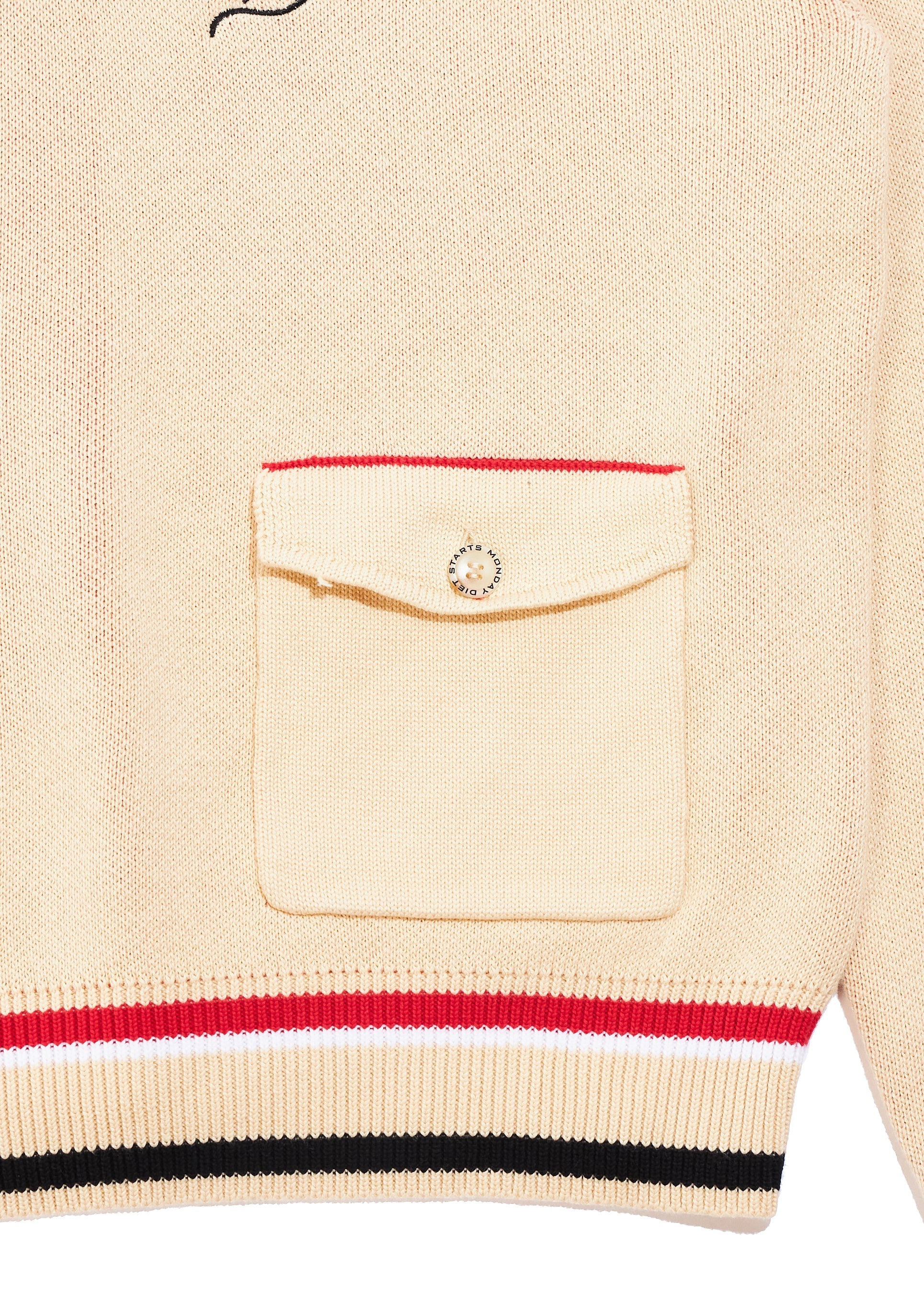 Knitted Polo - Cream
