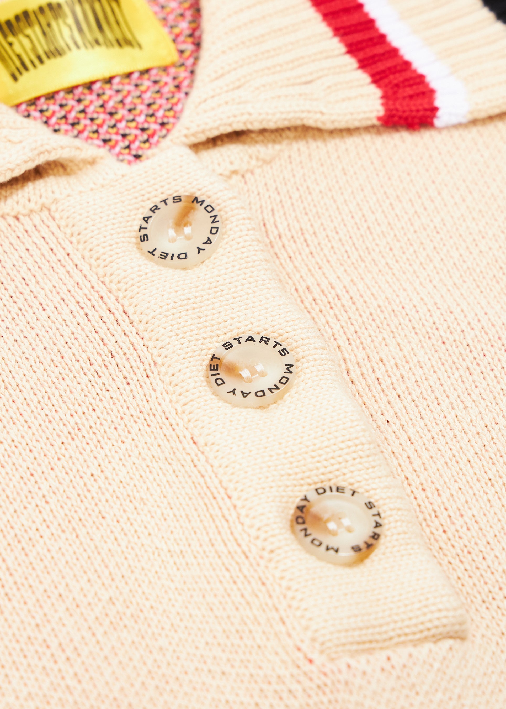 Knitted Polo - Cream