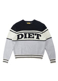 Panel Knit Sweater - Black/Grey