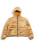 Hooded Puffer Jacket - Tan