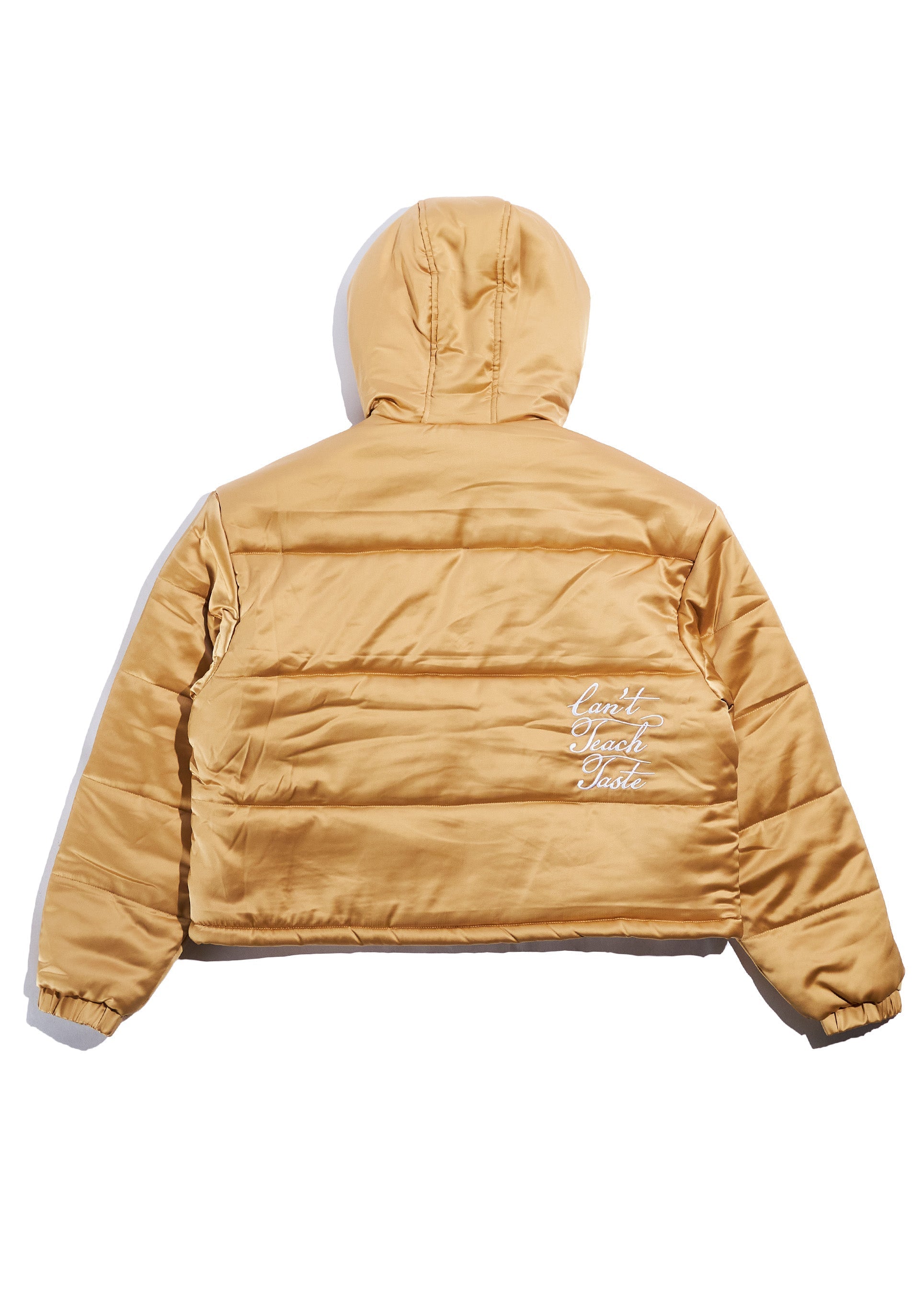 Hooded Puffer Jacket - Tan
