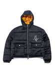 Hooded Puffer Jacket - Black