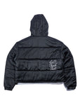 Hooded Puffer Jacket - Black