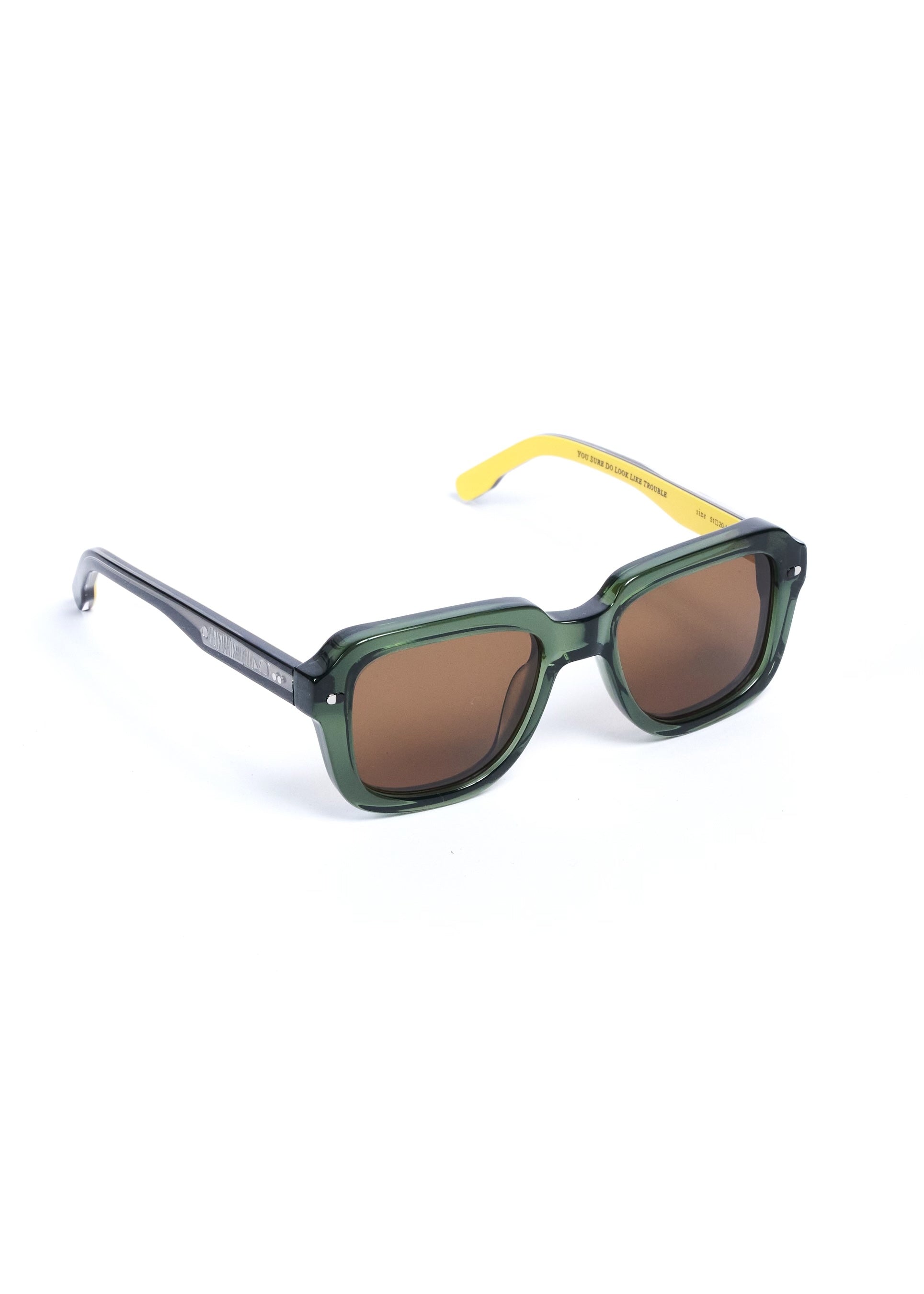 Kiiro Sunglasses - Coke Bottle Green