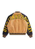Sherpa Varsity Jacket - Black/Yellow