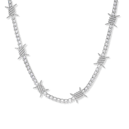 Diamond Barbwire Tennis Chain