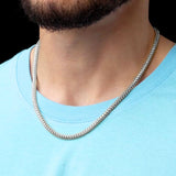 Silver Franco Curved Chain
