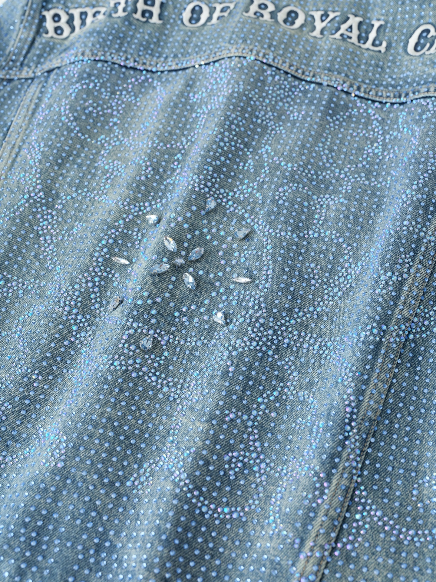 20k Diamond Vine Denim Jacket in BLU