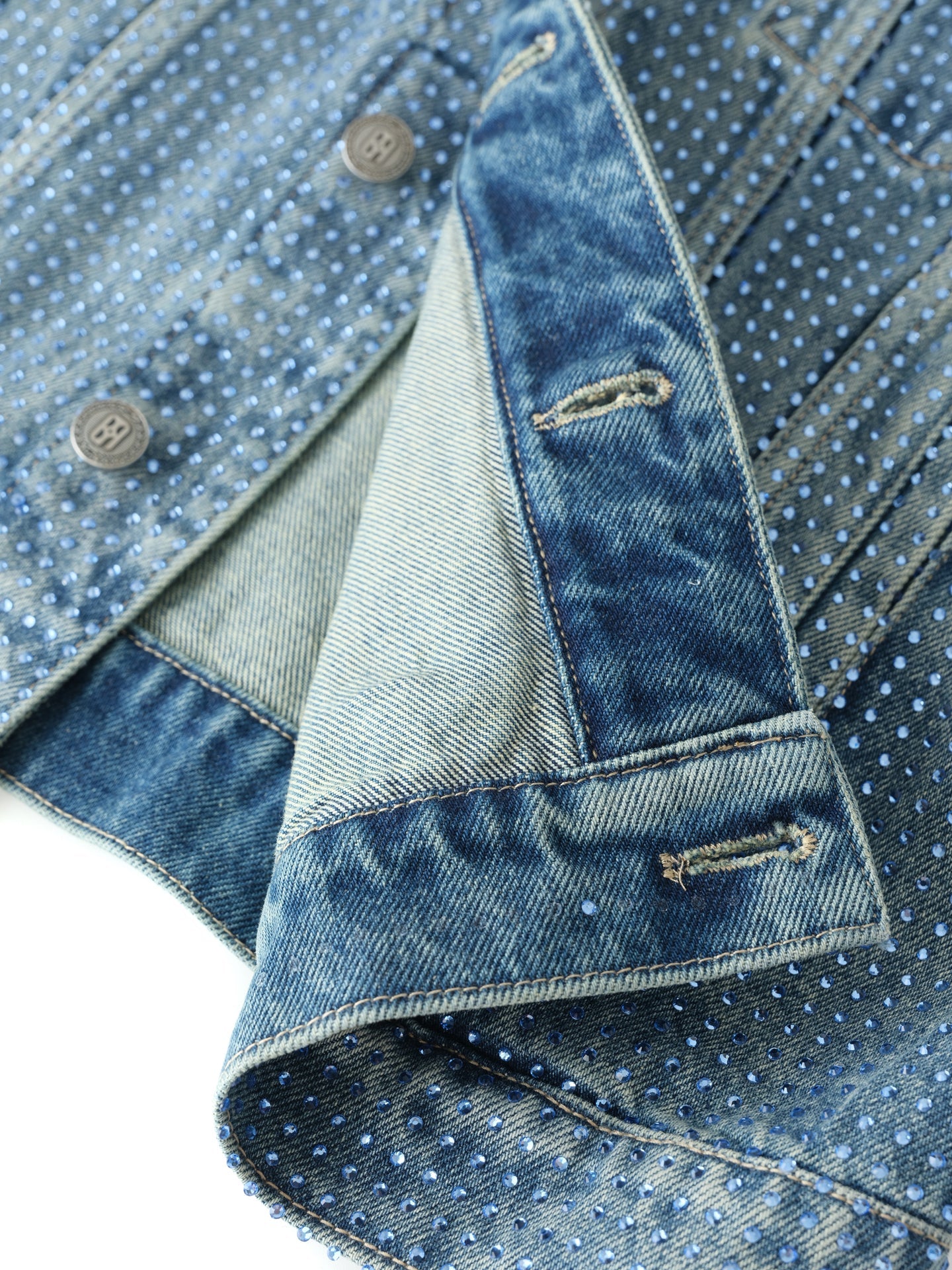 20k Diamond Vine Denim Jacket in BLU