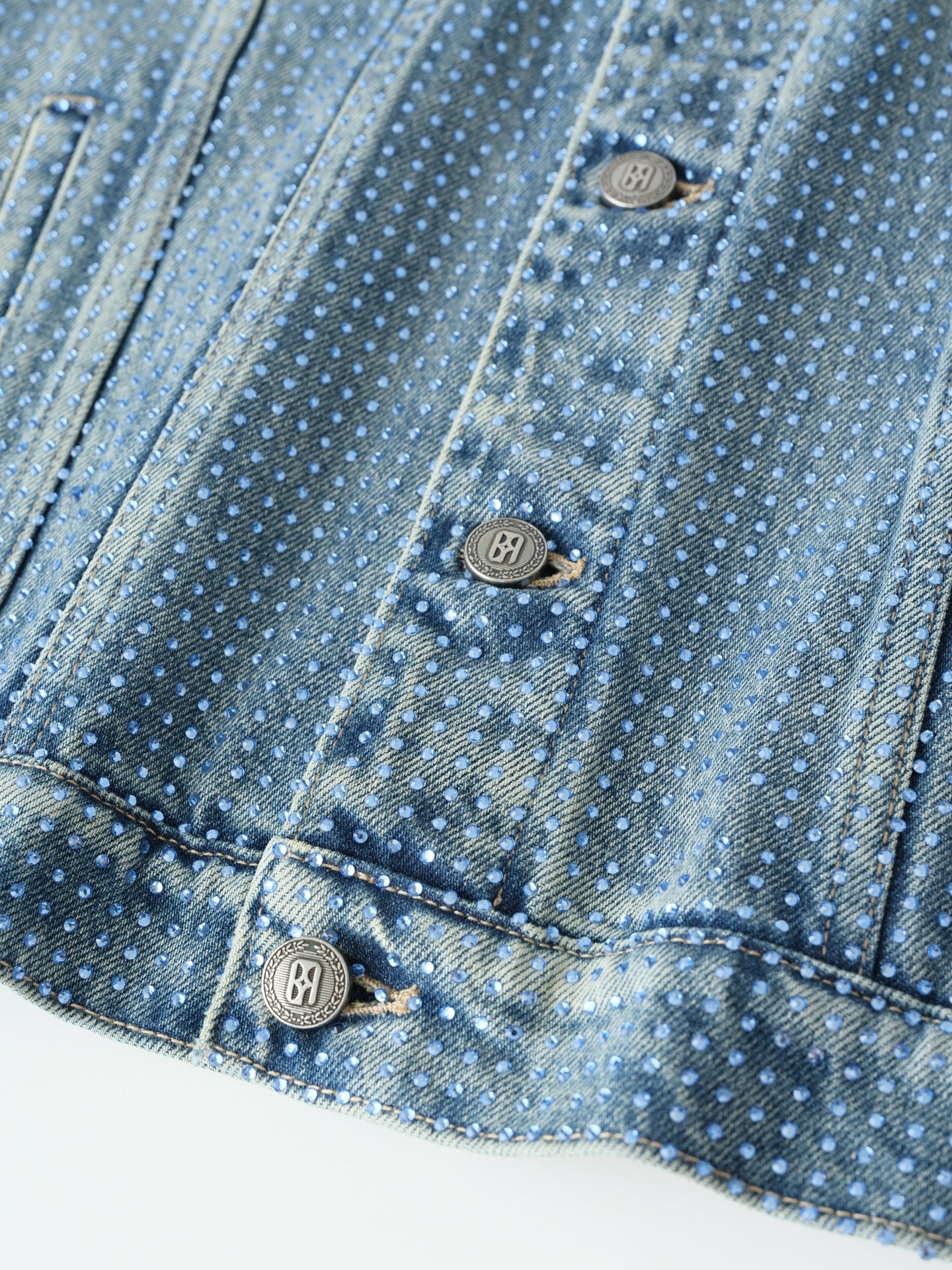 20k Diamond Vine Denim Jacket in BLU