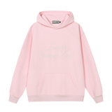Pearl Embellished Graphic Hoodie