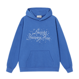 Pearl Embellished Graphic Hoodie