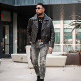 AM1053LB - AMBASSADOR SILVER & GOLD WATCH WITH LEATHER STRAP