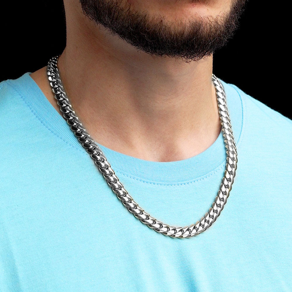 Italian Silver Cuban Link Chain