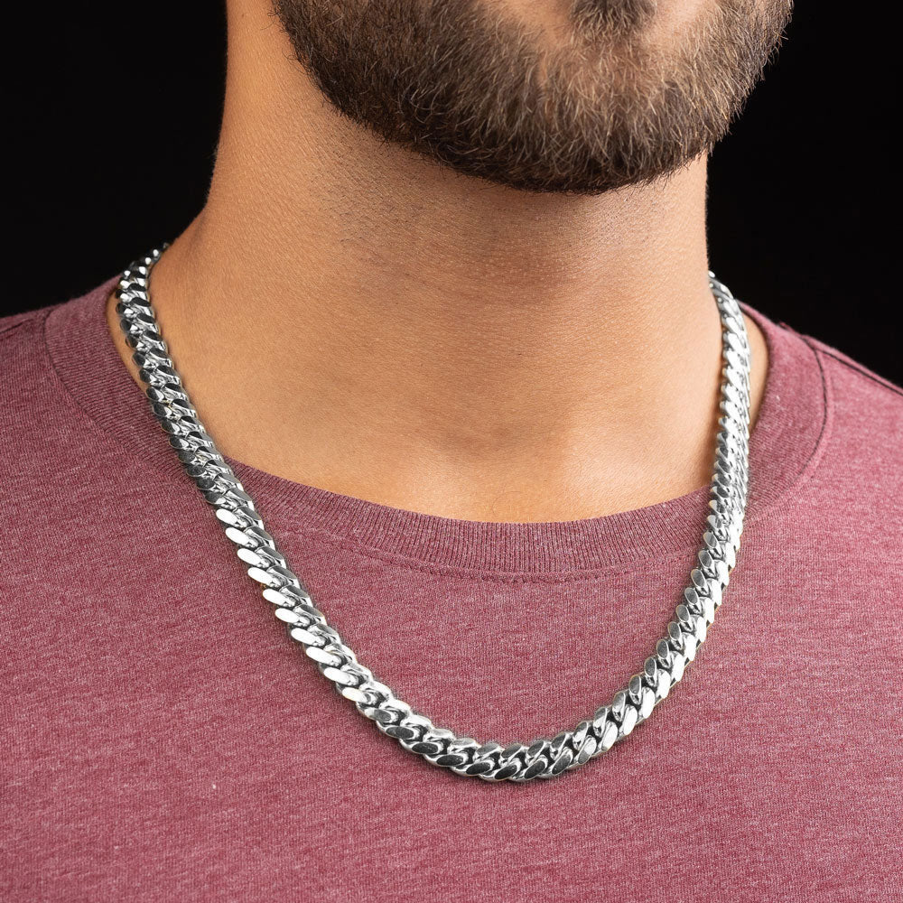Italian Silver Cuban Link Chain