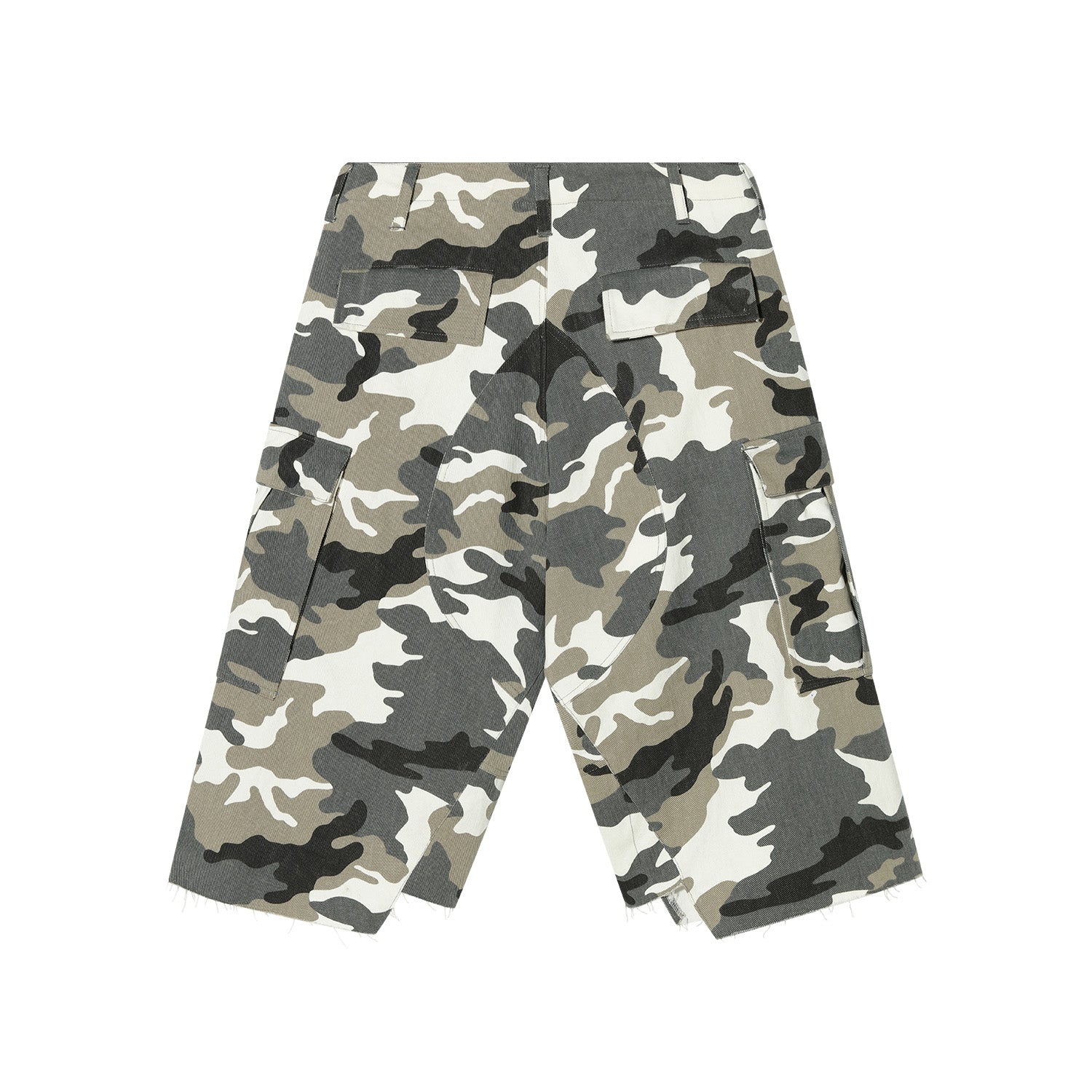 DONCARE(AFGK) "Snow camo baggy jorts"