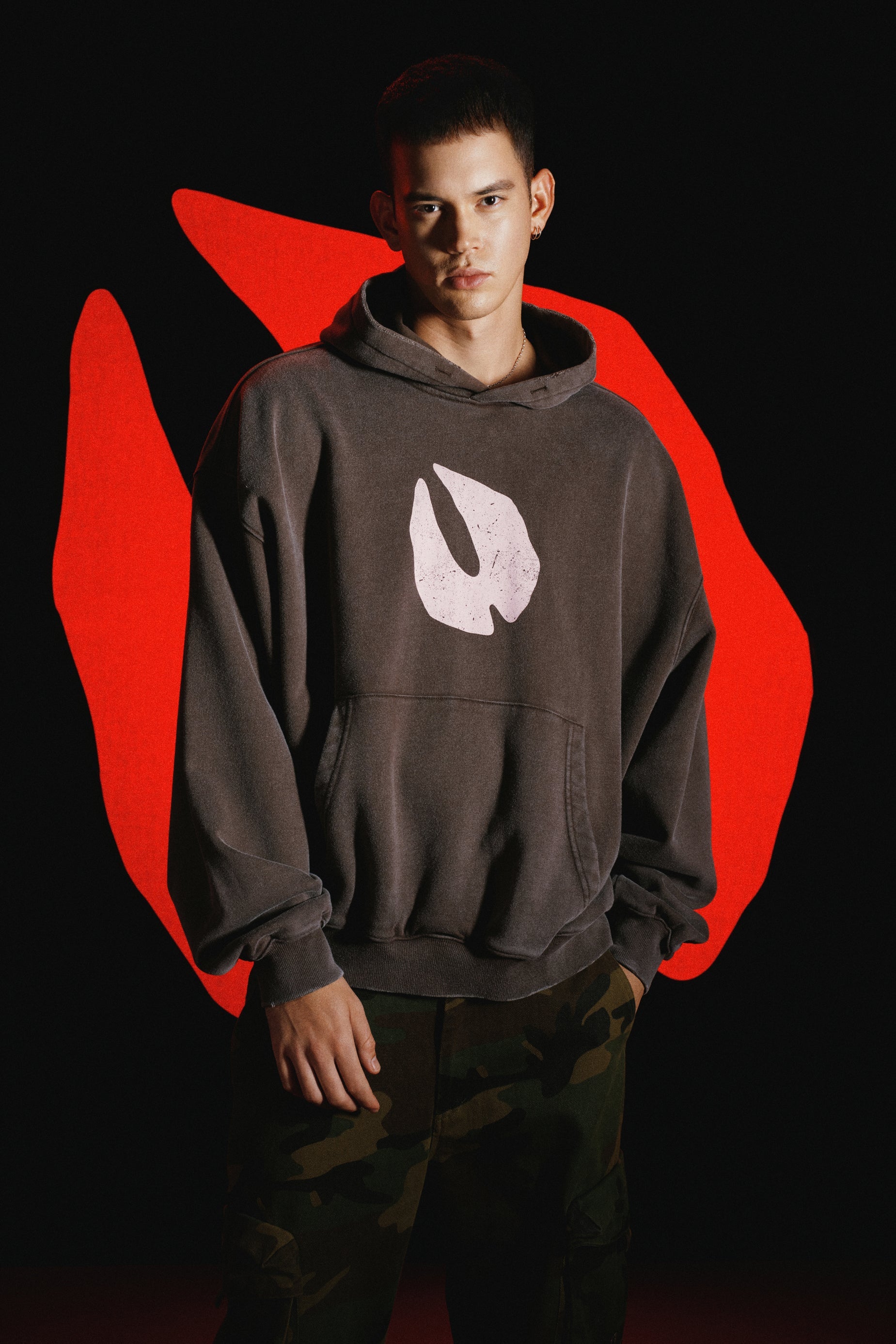 DONCARE(AFGK) "The lottery 93 boxy hoodie"