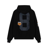 DONCARE(AFGK) "Distressed logo zip hoodie"