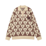 DONCARE(AFGK) "All-Over Print Logo Sweater"