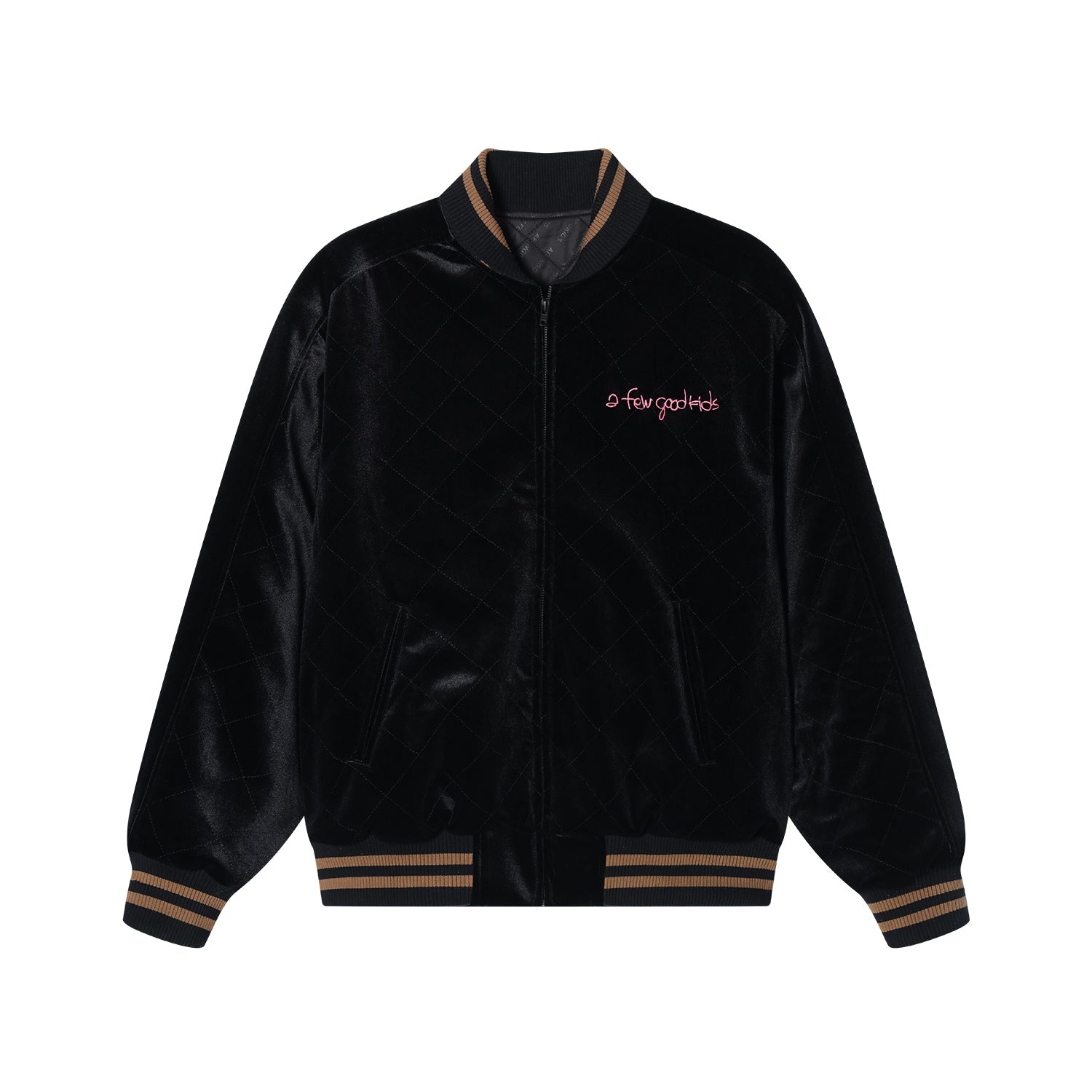 DONCARE(AFGK) "Velvet loong logo jacket"