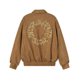 DONCARE(AFGK) "Ethnic Style logo suede jacket"