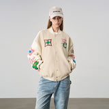 Golden Rules Embroidered Varsity Jacket