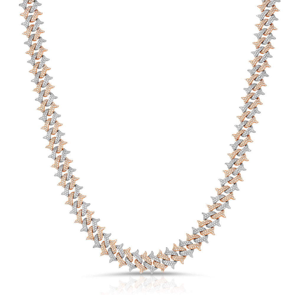Spiked Diamond Cuban Chain