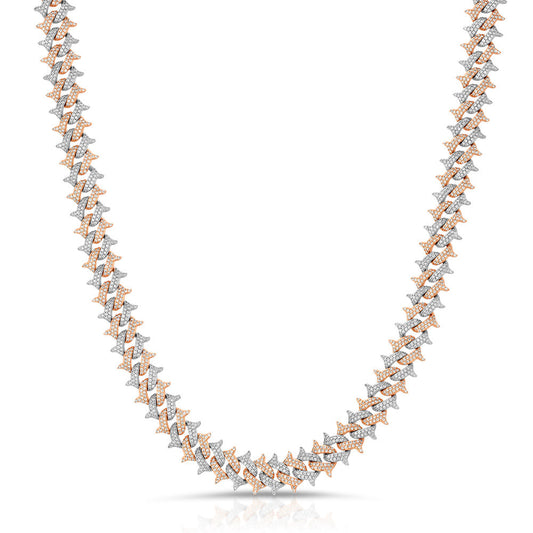 Spiked Diamond Cuban Chain