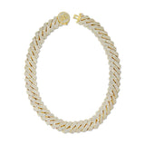 3 Row Diamond Cuban Chain 18mm
