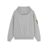 DOCARE(AFGK) "High-neck badge zip hoodie"