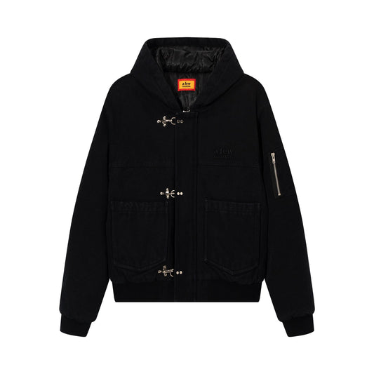 DONCARE(AFGK) "Canvas clasp hooded jacket"