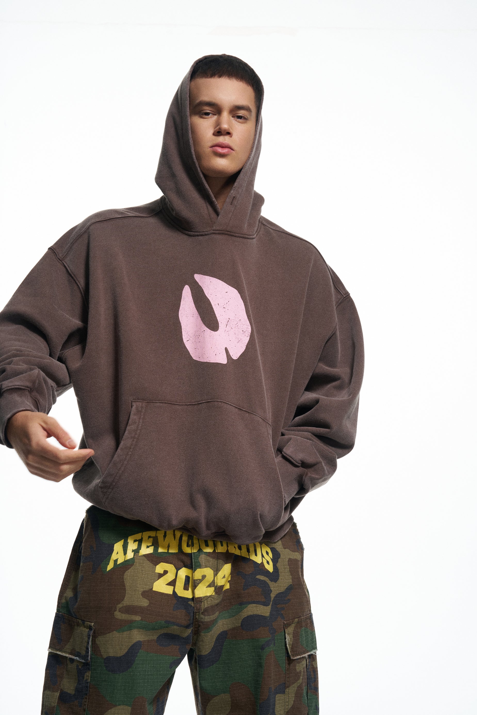 DONCARE(AFGK) "The lottery 93 boxy hoodie"