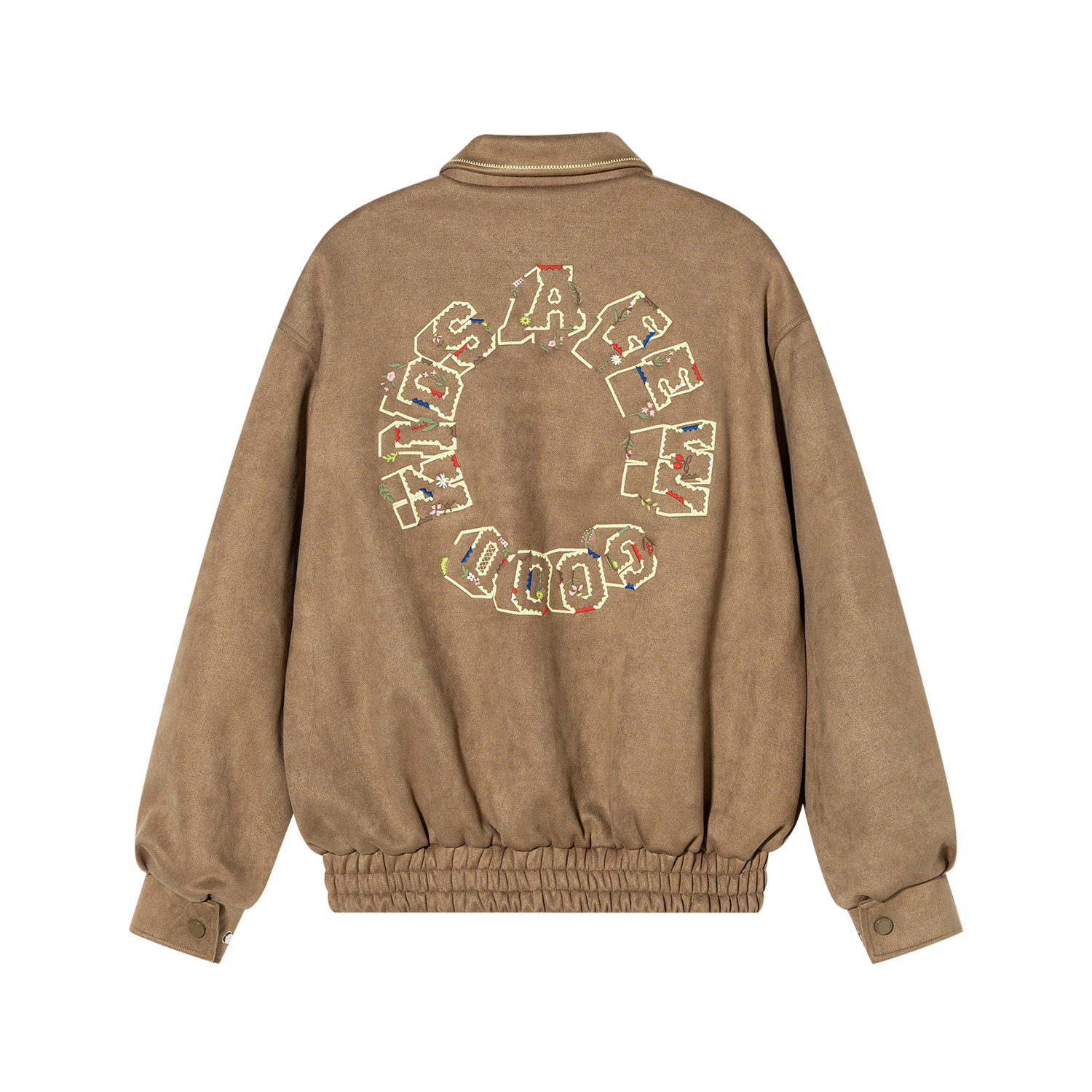 DONCARE(AFGK) "Ethnic Style logo suede jacket"