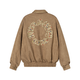 DONCARE(AFGK) "Ethnic Style logo suede jacket"